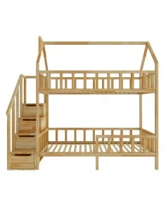Etagenbett mit Treppe ZOSIA - Seiteneingang