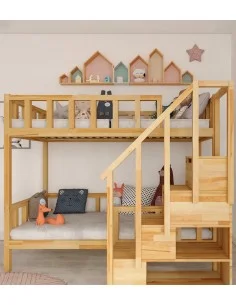 Bunk bed with steps Filip