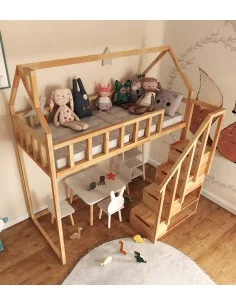 Loft bed with stairs - Zosia