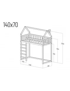 Lit mezzanine - Zosia