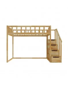 Loft bed FILIP with side-entry stairs