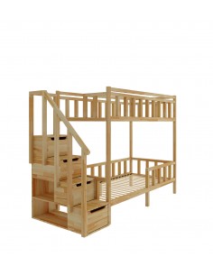 Etagenbett mit Treppe Filip PLUS - Seitlicher Eingang