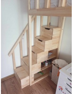 Stairs to the bed for a child