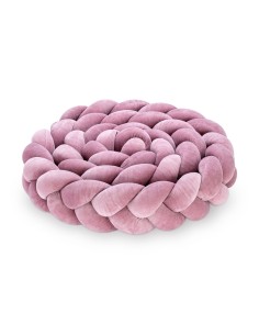 Tour de lit tressé couleur bruyère pour lit bébé