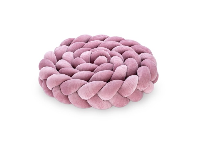 Tour de lit tressé couleur bruyère pour lit bébé
