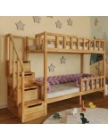Bunk bed with a heather protective bumper