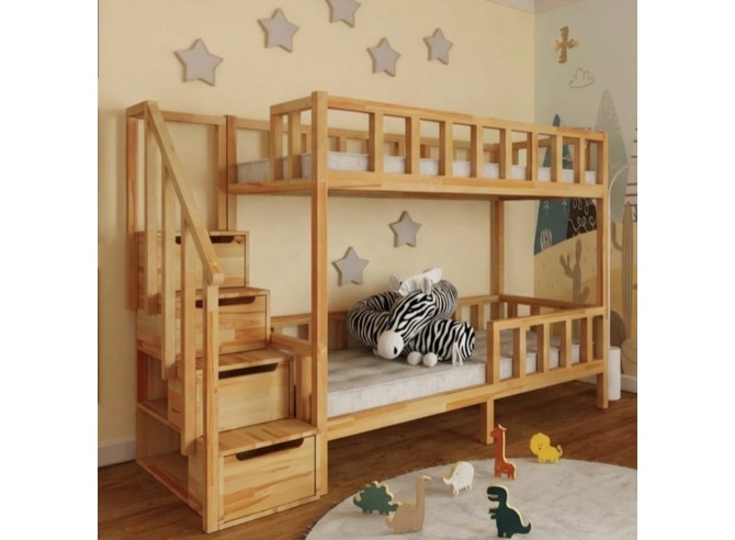 Bunk bed with a bumper