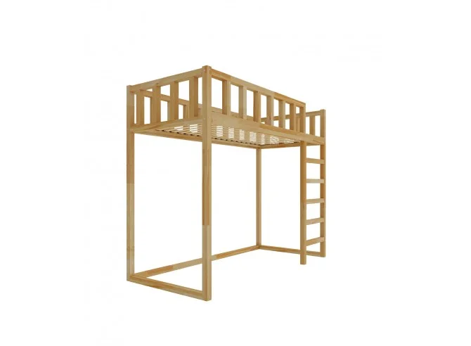 Loft bed with ladder FILIP – side view (left)